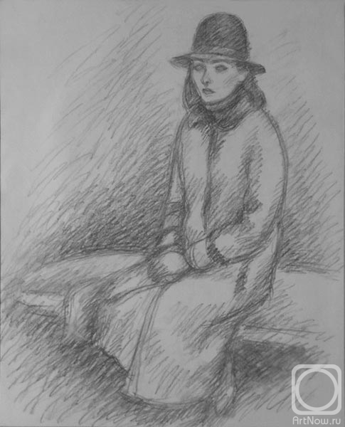 Gaganov Alexander. Lady in hat