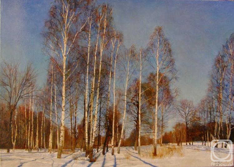 Egorov Viktor. Birch trees in winter