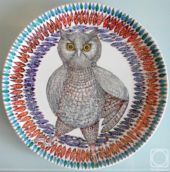 Voronova Ulia. Plate "Owl"