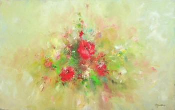 Red Flowers on a green. Trubanov Vitaly