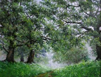 Mastodons under a summer rain (Old Oak Trees). Konturiev Vaycheslav