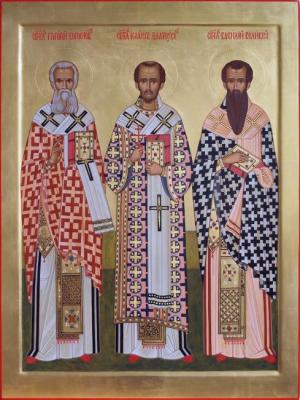 Svt. Gregory, John, Basil. Krasavin Sergey