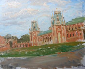 Painting Tsaritsyno, evening, Grand Palace. Dobrovolskaya Gayane