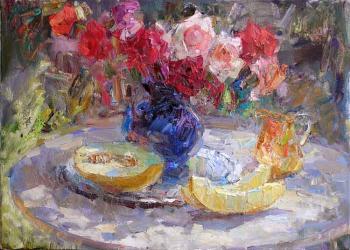 Stillife with roses. Marmanov Roman