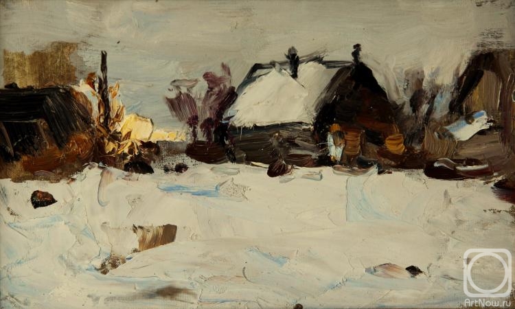 Gremitskikh Vladimir. Village in winter