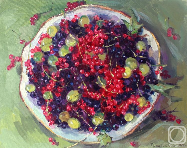 Rybina-Egorova Alena. Currant and grapes