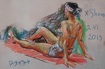 Nude sitting. Dobrovolskaya Gayane