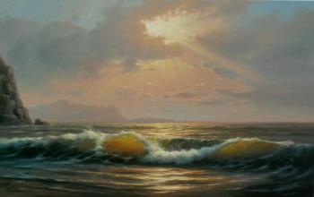 Plot from the painting by S.Grigorash "Wave". Koval Vladimir