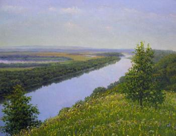 Morning in Kostomarovo, Don landscape. Dobrodeev Vadim