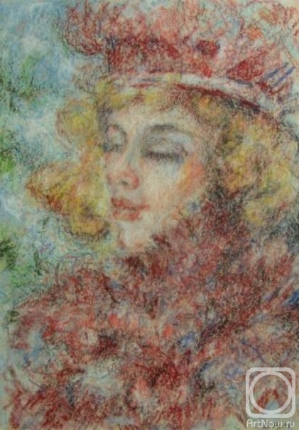 Kyrskov Svjatoslav. Winter. Girl in Red