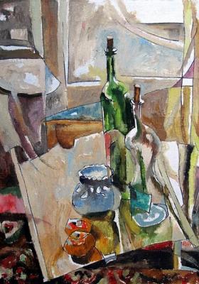 Still life with bottles. 1999. Makeev Sergey
