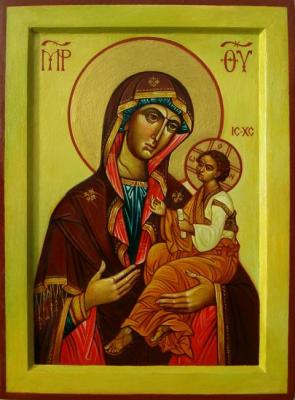 Georgian icon of the Mother of God. Kharabadze Teimuraz