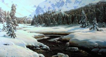 Winter in mountains. Fyodorov Vladymir