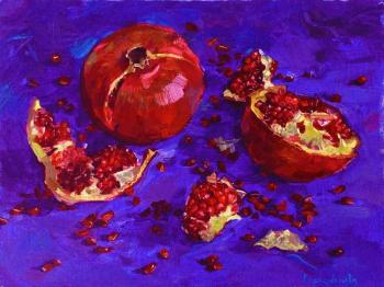 Pomegranate in an ultramarine. Roshina-Iegorova Oksana