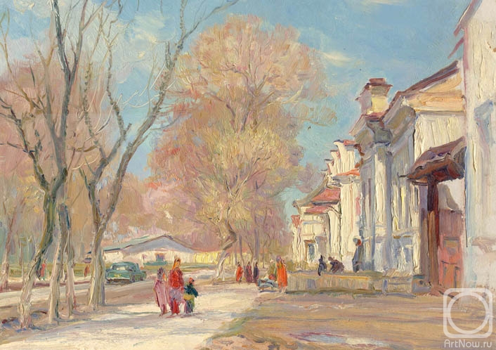 Petrov Vladimir. " Spring day " Gogol's Street. From a series " Old Tashkent "