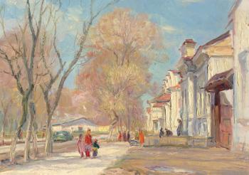 " Spring day " Gogol's Street. From a series " Old Tashkent ". Petrov Vladimir