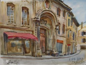 Painting A street in Arles (Rue de Quatre Septembre). Dobrovolskaya Gayane