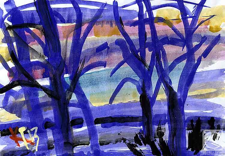 Karaceva Galina. Lilac sunset