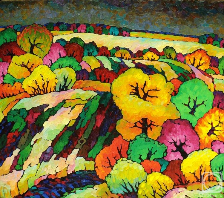 Veselovsky Valery. Autumn dark-yellow