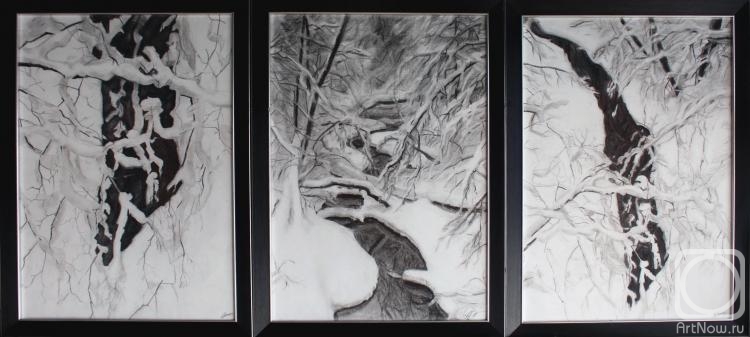 Shenec Anna. Triptych "Winter fairy tale"