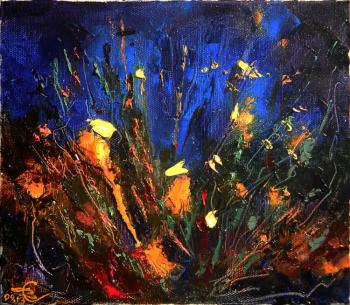 Dandelions in the firelight. Stolyarov Vadim