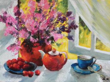 Flowers at the window. Kremer Mark