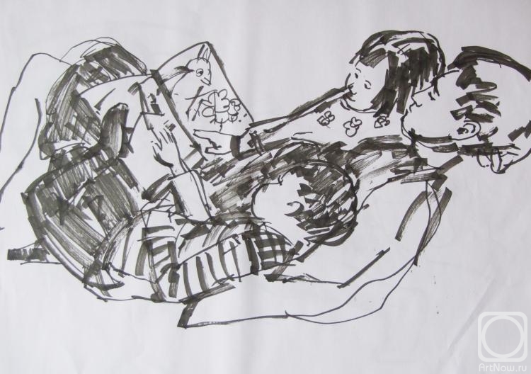 Chernov Alexey. Reading a book