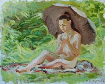 Painting Umbrella. Dobrovolskaya Gayane