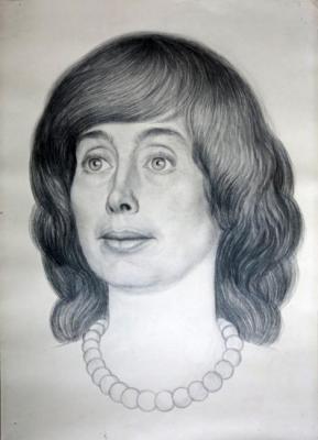 Portrait of the artist's wife. Plutalov Vitaliy