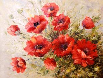 Painting Poppies. Dzhanilyatti Antonio