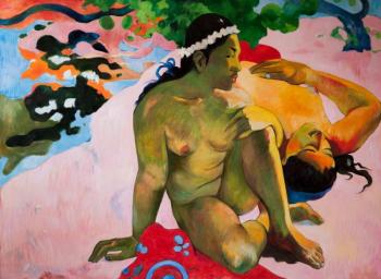 And you aren't jealous? The copy of a painting of Gauguin (Naked Tahitians). Simonova Olga