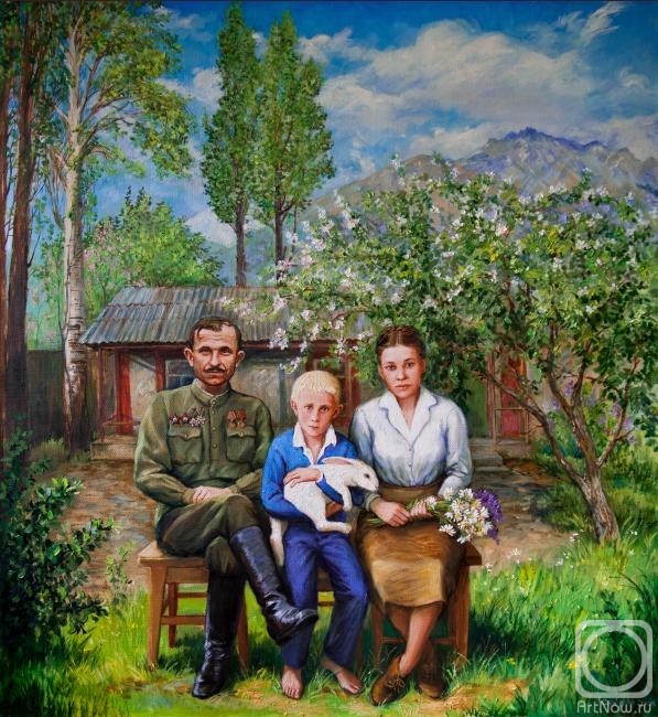 Simonova Olga. Family portrait according to old photos
