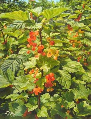 Red currant (Painting Of Red Berry). Panasyuk Natalia
