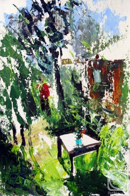 Makeev Sergey. Table in the garden. 2013