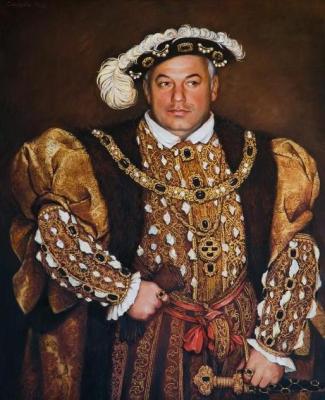 Portrait of the man in a royal suit
