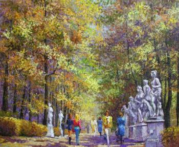 Indian summer. Summer garden (Autumn Sculpture). Konturiev Vaycheslav