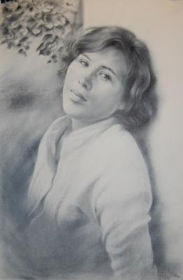 Portrait of a woman from a photo. Dobrovolskaya Gayane