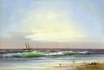 Ships off the coast. Koval Vladimir