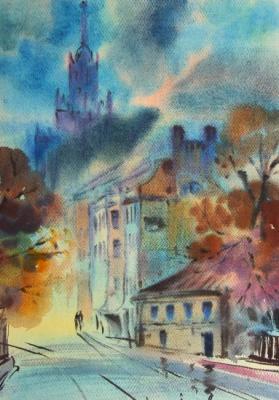 Boulevard ring. Evening. Manoli Elena