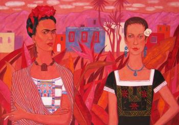 Selfportrait with Frida Kahlo. Veranes Tatiana
