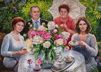 Family portrait (Behind The Desktop). Simonova Olga