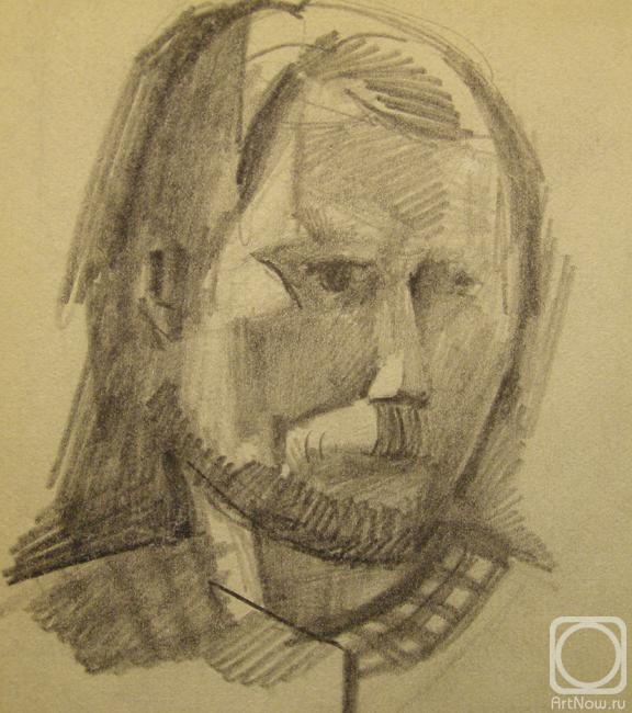 Gerasimov Vladimir. Self-portrait (etude 4)