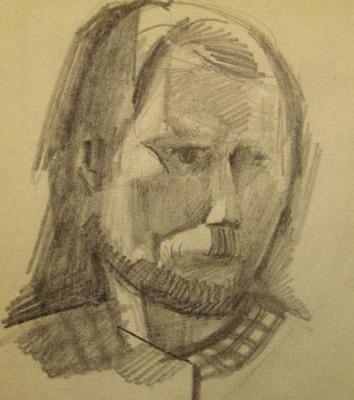 Self-portrait (etude 4). Gerasimov Vladimir