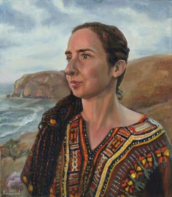 Free air Crimea. Self-portrait in ethnic style. Kashina Eugeniya