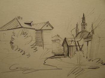 city sketches (). Gerasimov Vladimir