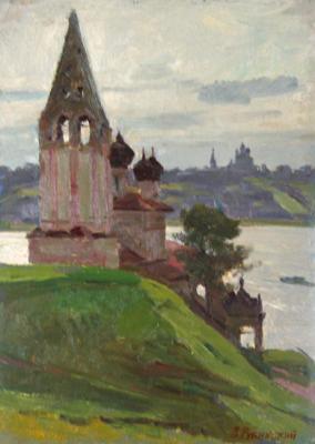 Above the Volga river. Uglich