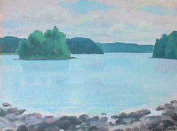 Islands in Karelian lake. Zhdanov Alexander