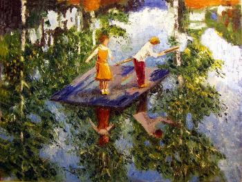 On a small raft. Zhadko Grigory