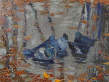 In autumn puddles. Golovchenko Alexey