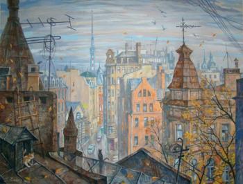 Autumn mood. Roofs of the Petrograd side. Alanne Kirill